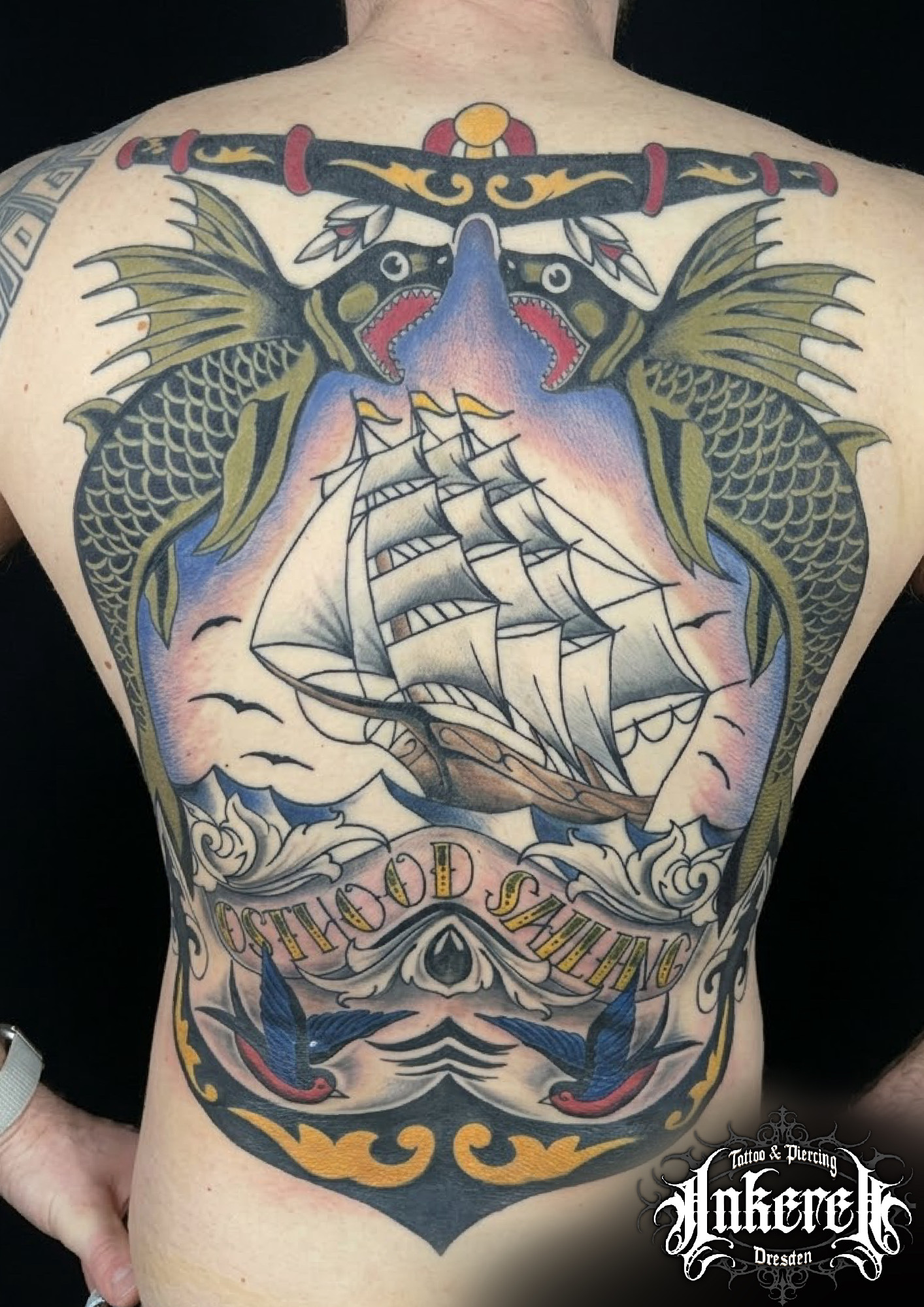 "Sailor" Traditional Backpiece