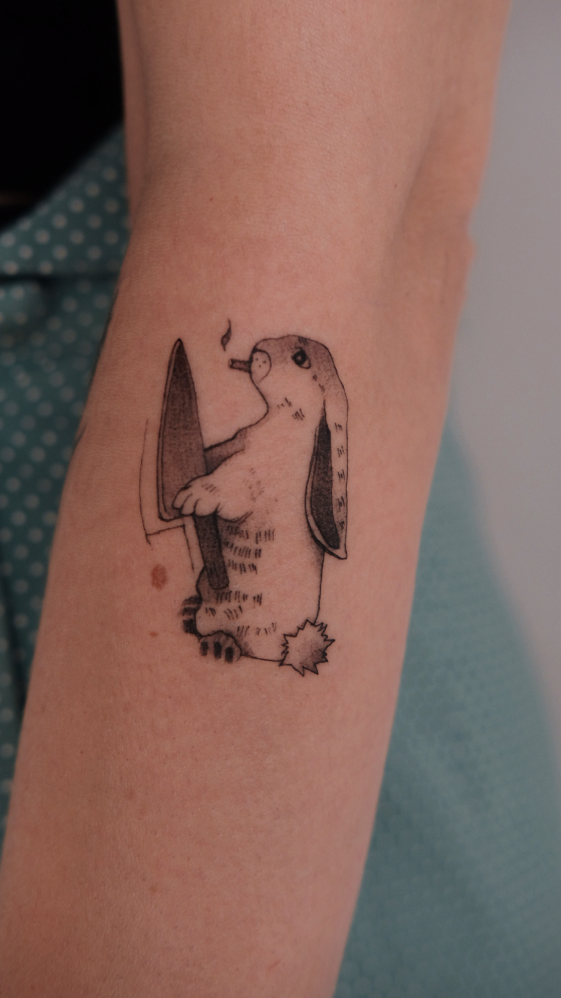 Tattoo of the rabbit