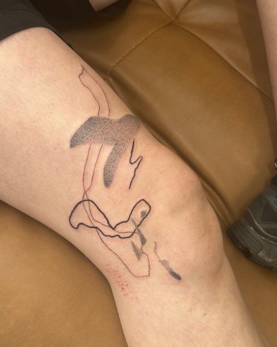 Abstract Leg im Style von misstrashflash in Halle