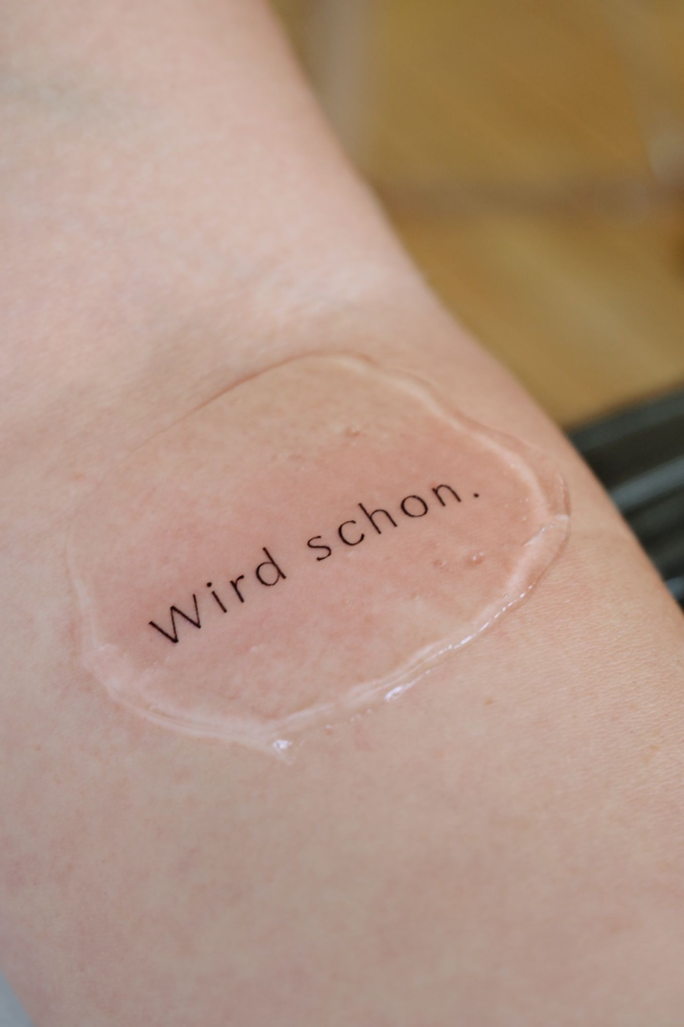 Lettering, Schrift, Clean in Fineline style on Forearm by @alinaatattoo 20457