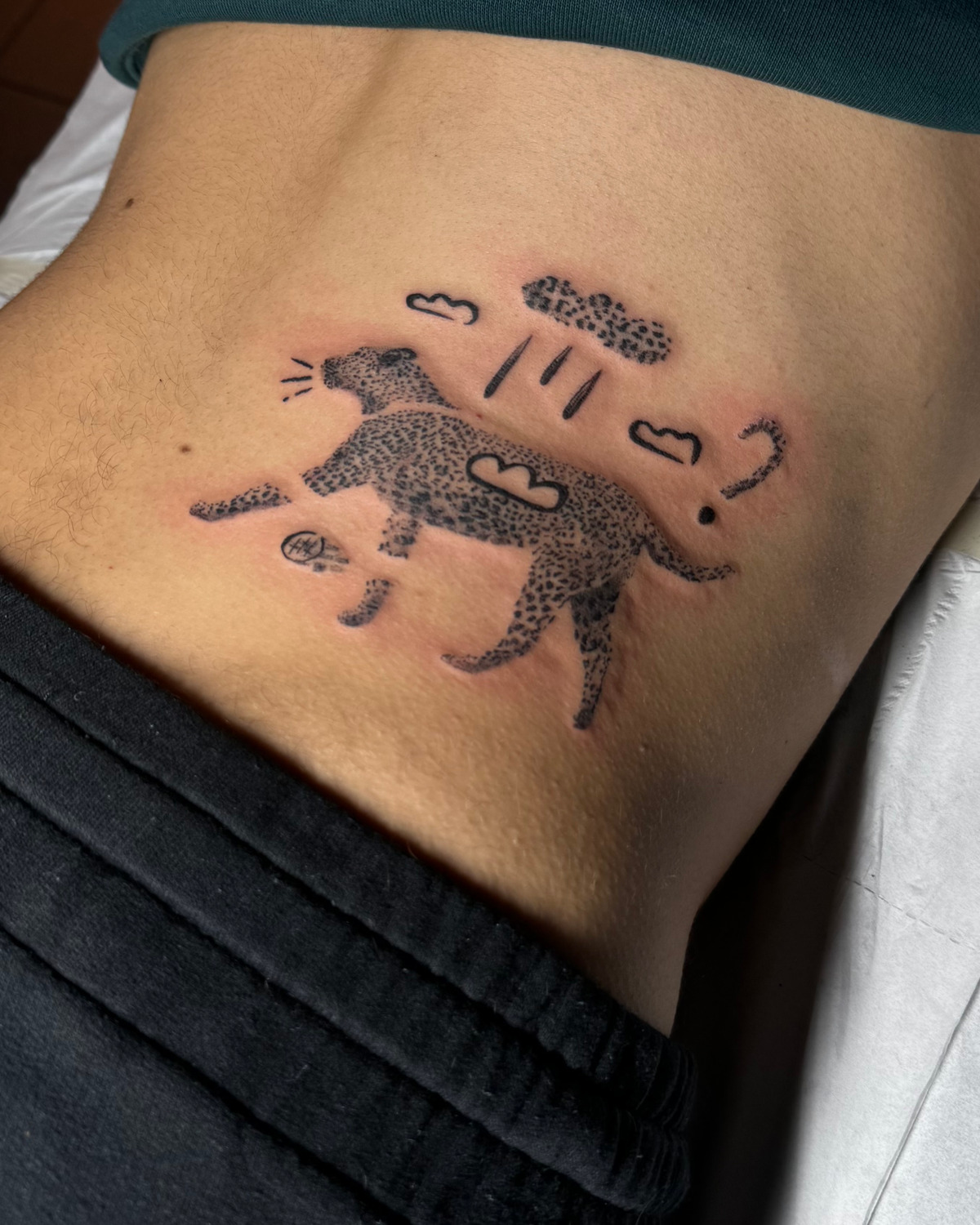Fly Leo im Microrealistic Style auf Rücken von JANINK in 79098