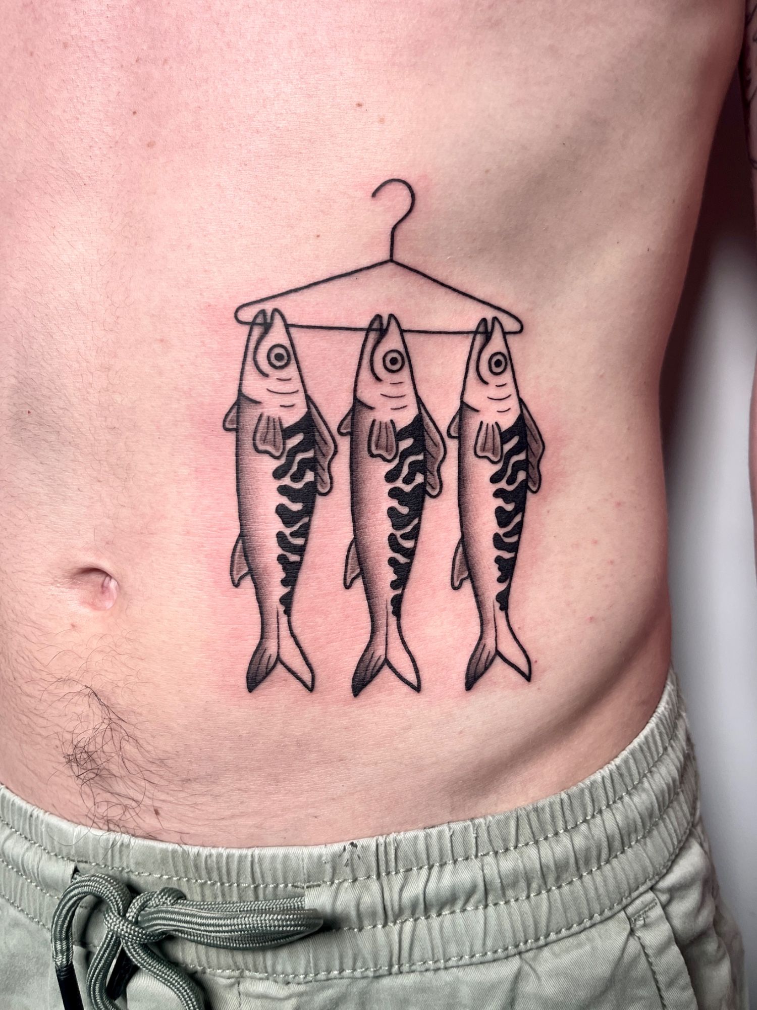 Fische im Illustrative Style auf Bauch von susigrck in Leipzig