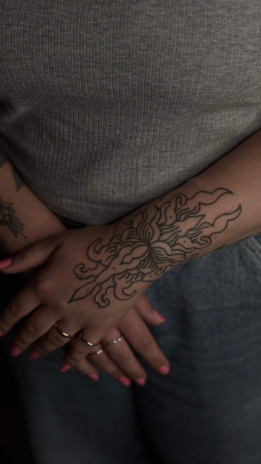 floral ornament in Ornamental style on Hand by debo.studio Freiburg im Breisgau