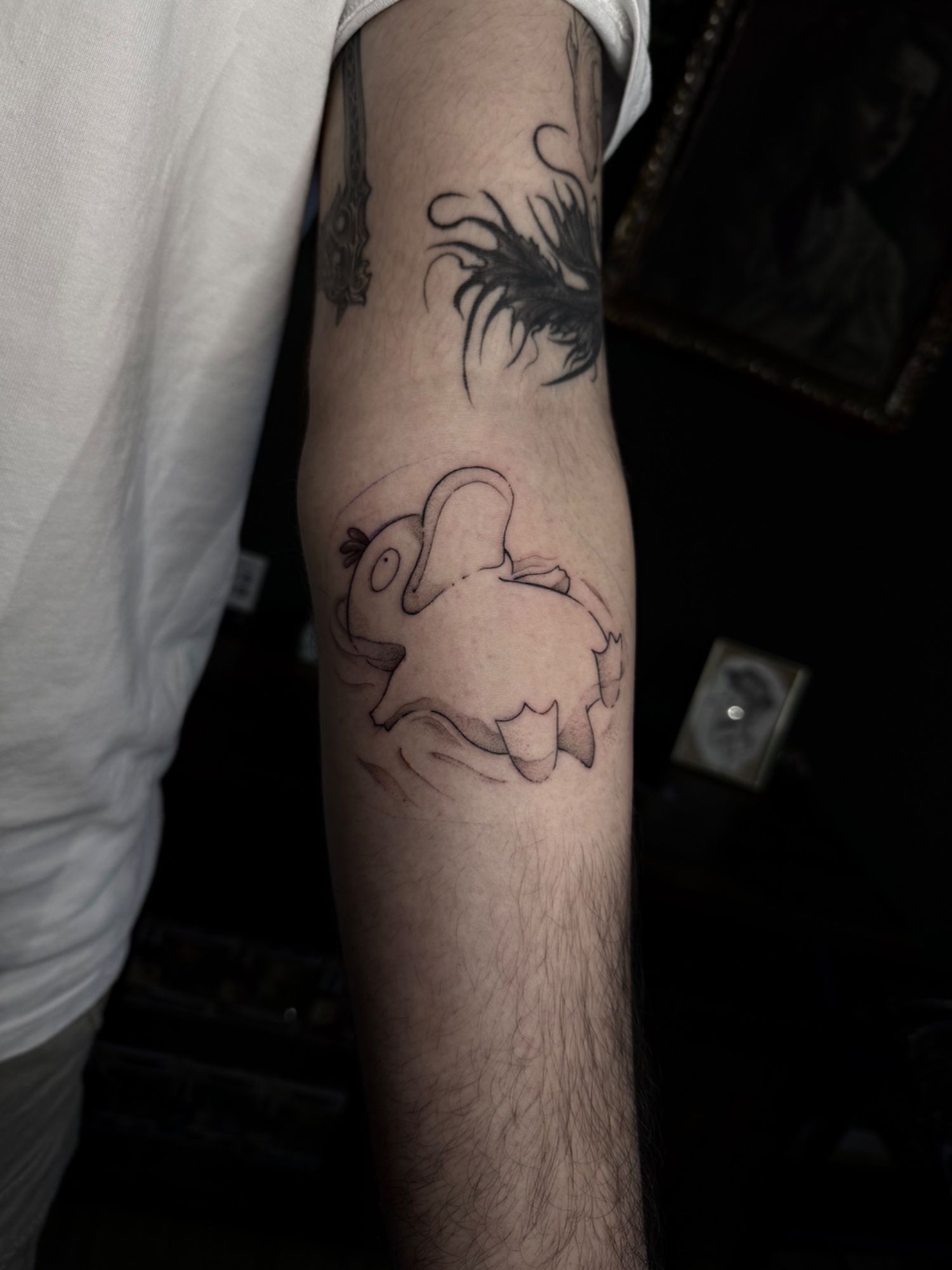 Enton in Anime style on Forearm by Lessguilt Recklinghausen