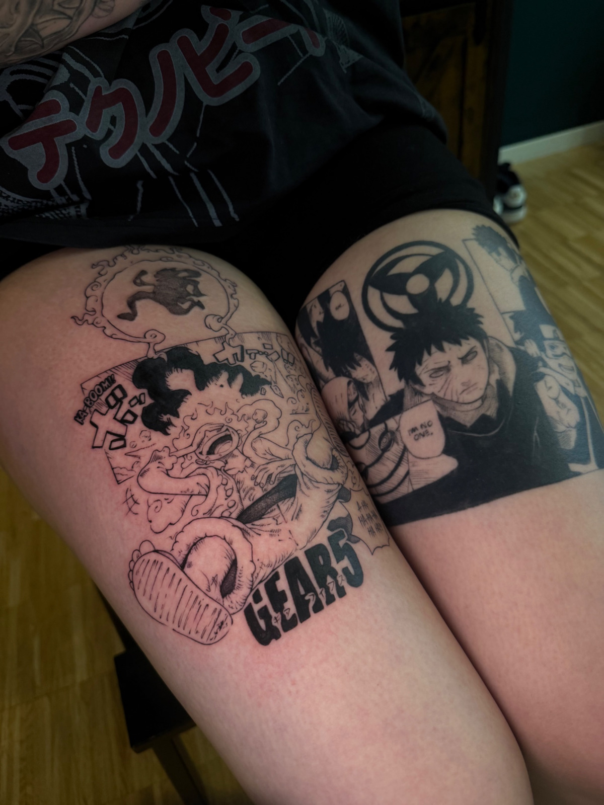 GEAR5 im Anime Style auf Oberschenkel von Lessguilt in Recklinghausen
