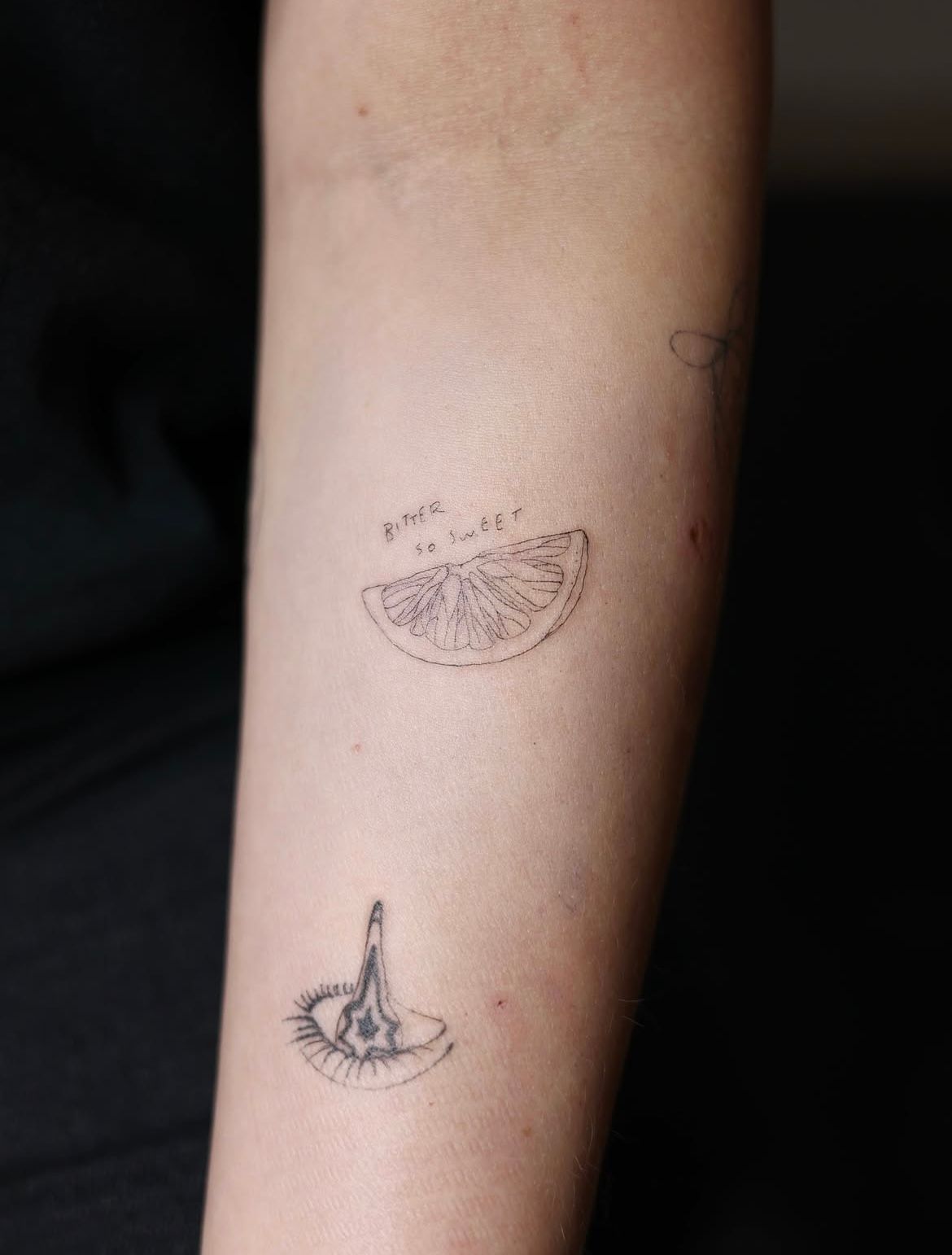 Lemonade Louis Tomlinson in Fineline style on Forearm by skinofglass_ Hamburg