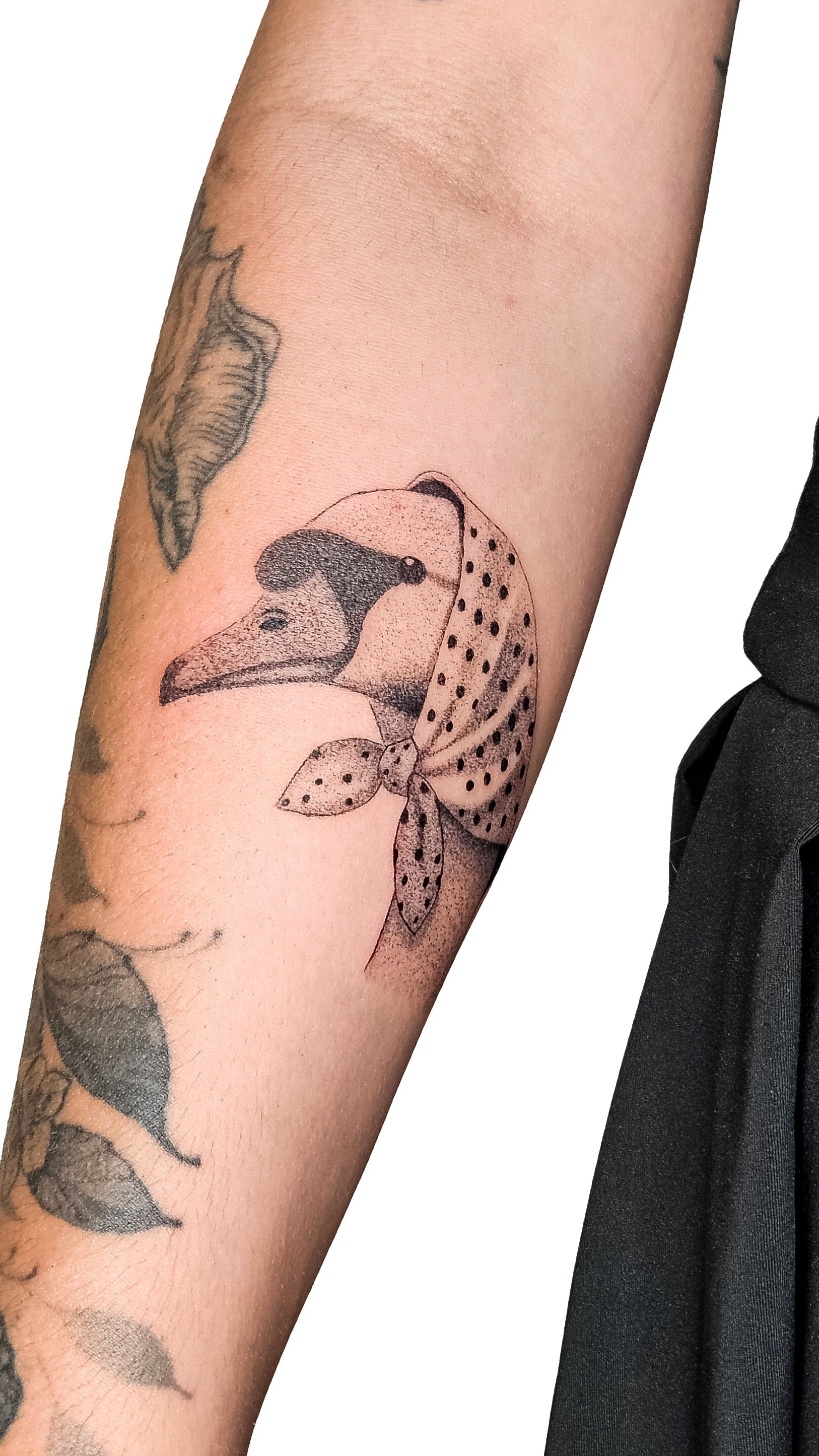 Schwan in Black & Gray style on Forearm by Sunny 79 Freiburg im Breisgau
