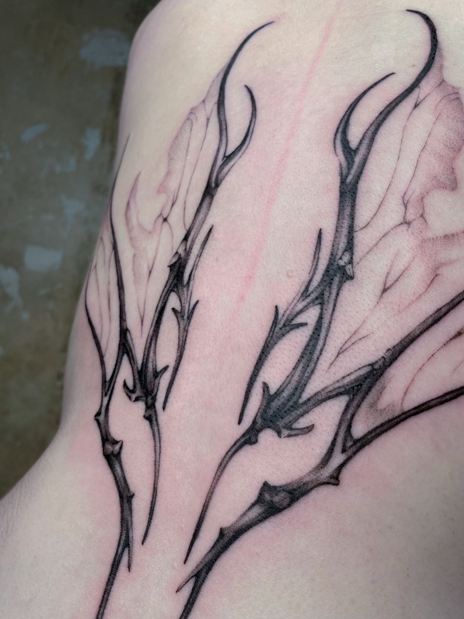 Organic-Tribal-shaped wings im Abstract Style von Blckhrttt in Leipzig