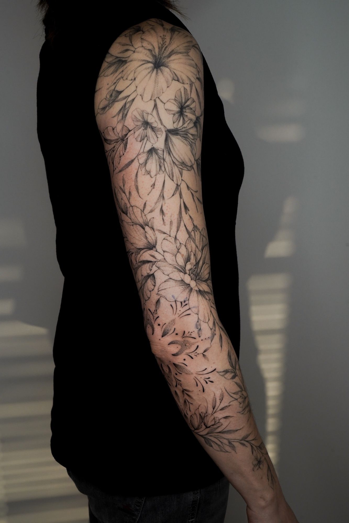 Botanical Sleeve in Botanical, Floral style on Forearm by Ziska Ink Tattoo Studio 27339