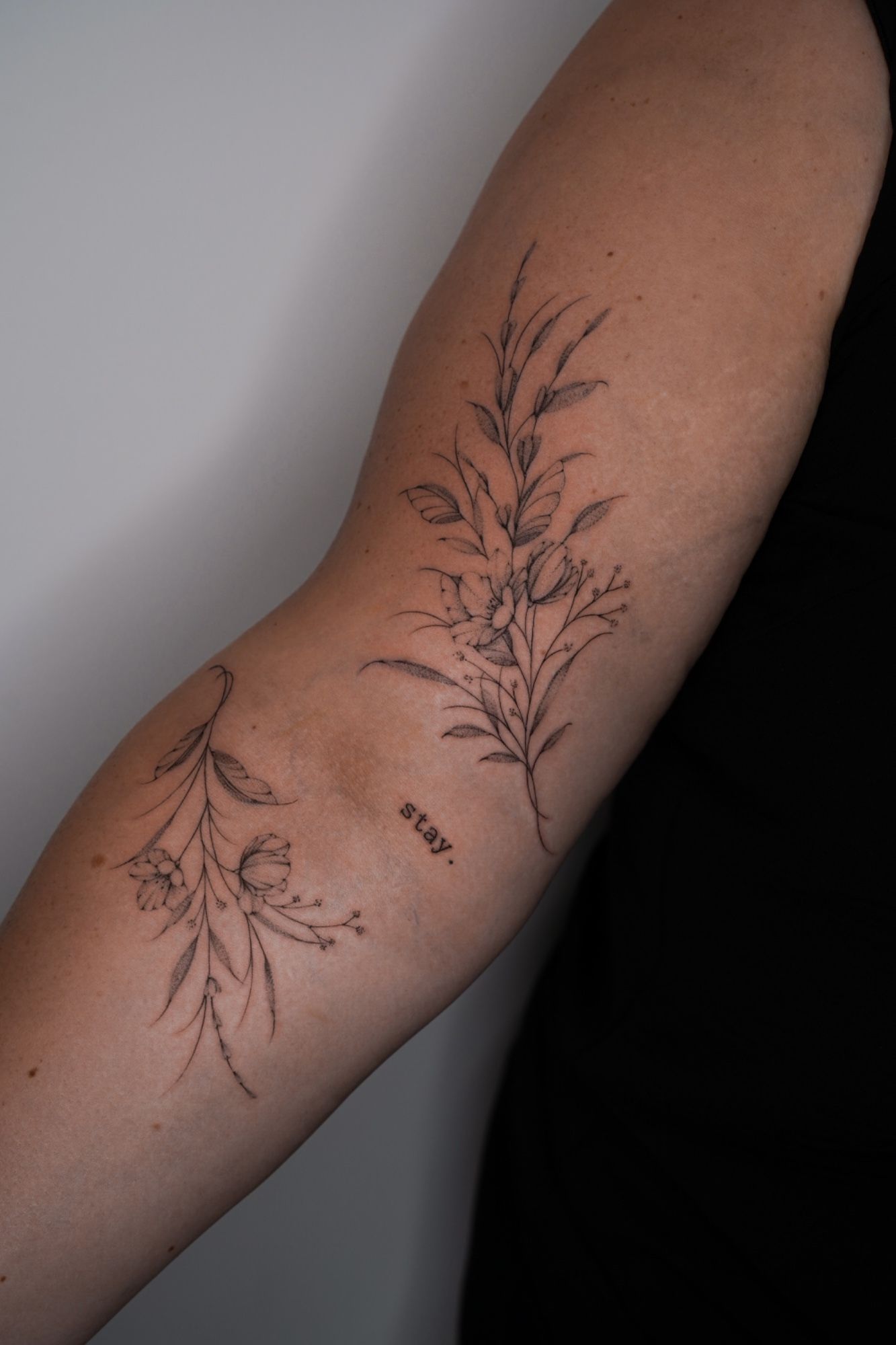 Florarl in Botanical, Floral style on Upper Arm by Ziska Ink Tattoo Studio 27339