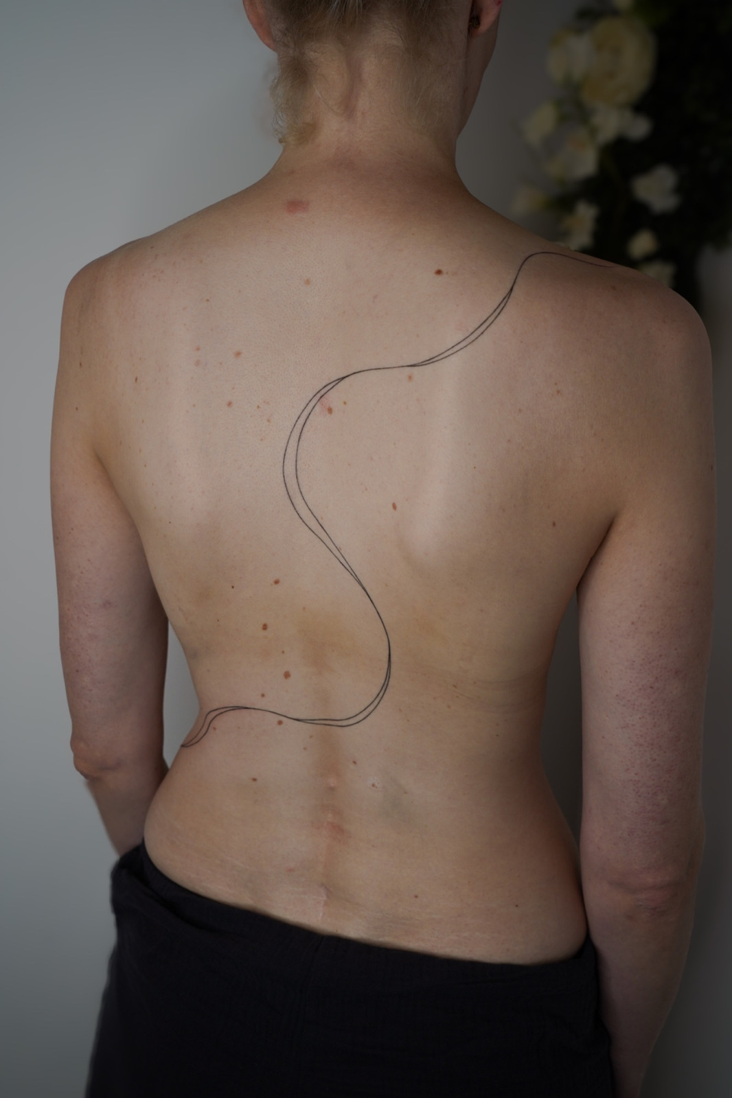 Linework in Line Work style on Back by Ziska Ink Tattoo Studio 27339