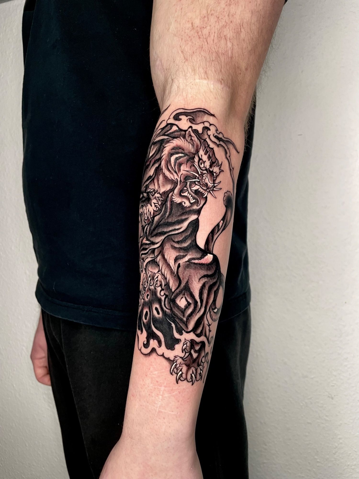 Tiger im Japanese Style auf Unterarm von TremUno in Leipzig