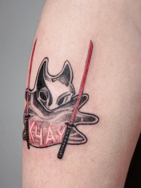 A mole in Illustrative style on Shoulder by Atelier tat Leipzig