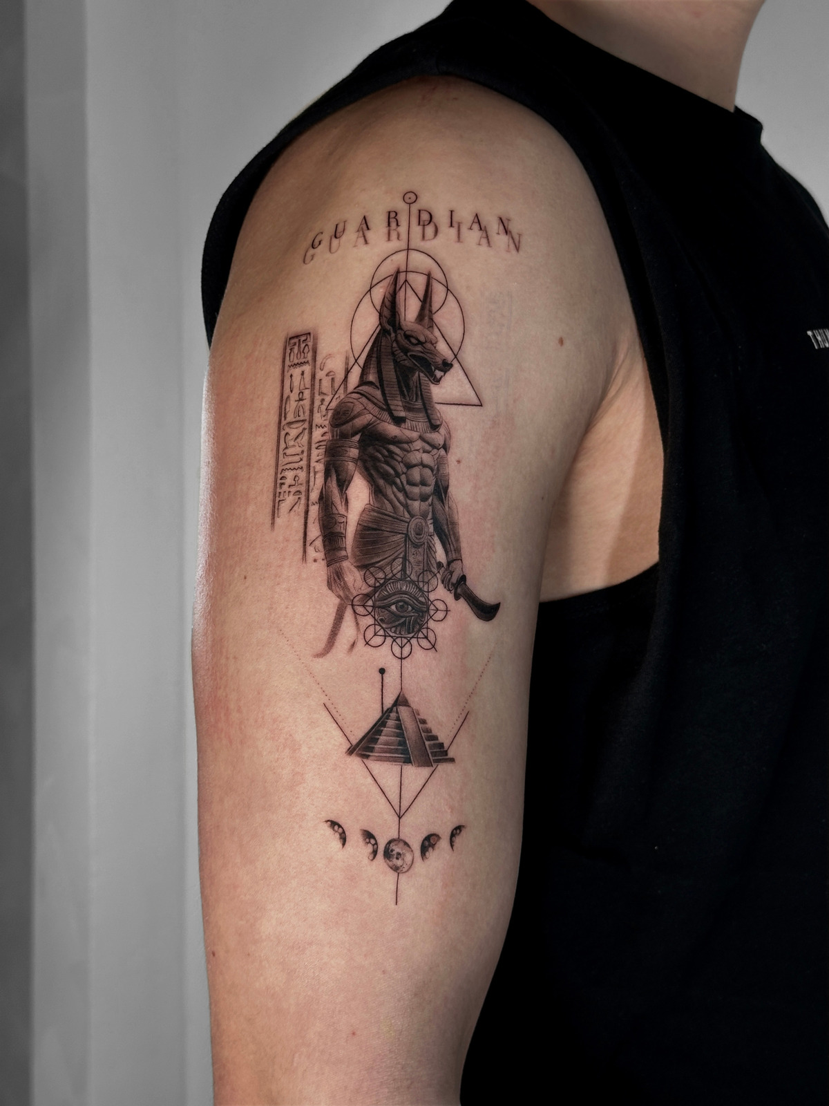 Ägyptische Mythologie in Geometric style by Jessi.art.tattoo 23552