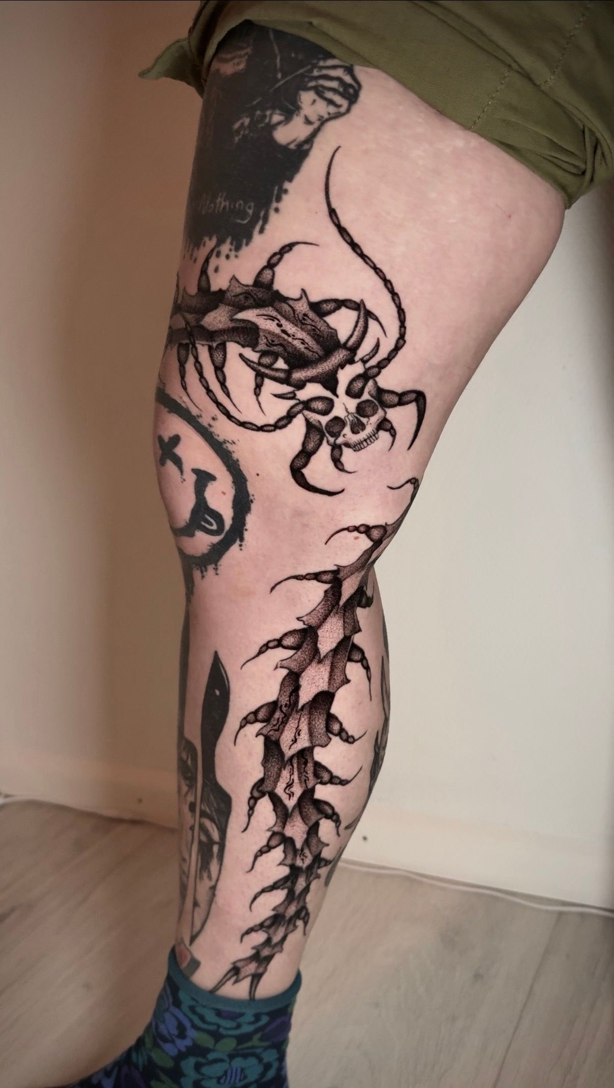 Centipede Freehand in Botanical, Floral style by Stormy Lines Freiburg im Breisgau